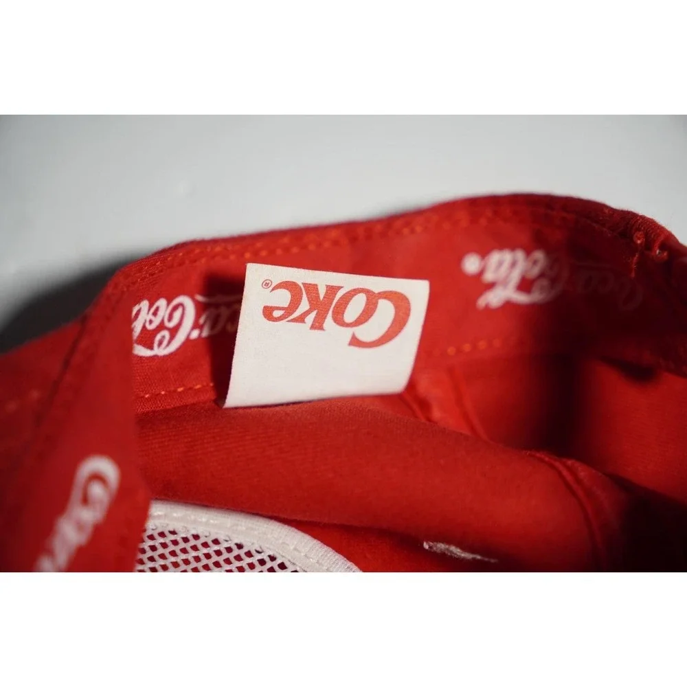 Vintage Morocco Coca Cola SnapBack Adjustable Hat Cap Red Made‎ In USA